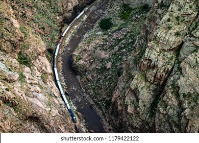 Train Going Through The Royal Gorge!