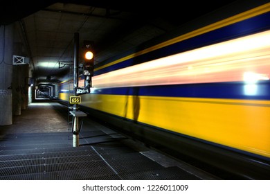 Train at high speed