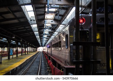 Train At Hoboken Station