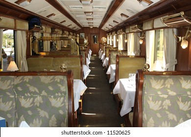 Train Interior, Hiram Bingham Orient Express, Cusco To Machu Picchu, Peru