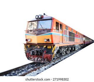 Train , Isolated On White Background