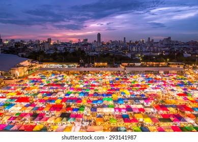 Train Market Secondhand Market In Bangkok , Thailand