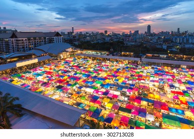 Train Market Secondhand Market In Bangkok , Thailand