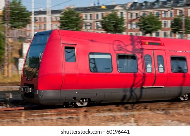 Train in motion