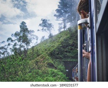 
Train From Nuwara Eliya To Kandy Among Tea Plantations In The Highlands Of Sri Lanka