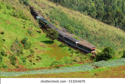 Train on the hills