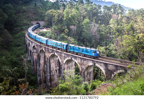 Train On Nine Arches Demodara Bridge Stock Photo (Edit Now) 1121780792