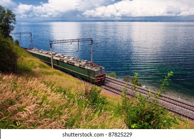 Train On Trans Baikal Railway, Russia