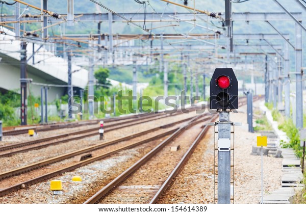 Train Railway signal\
light
