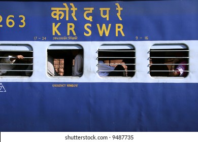 Train At Railway Station, Mumbai, India