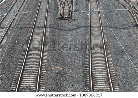 Similar – Image, Stock Photo 3 lines Construction site