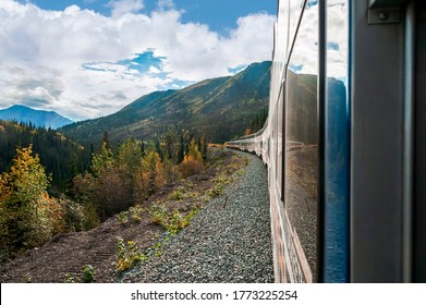 Train Ride From Denali To Anchorage, Alaska.