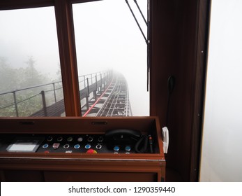 The train runs through the fog - Powered by Shutterstock