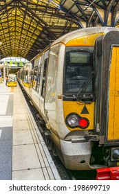 Train in station.