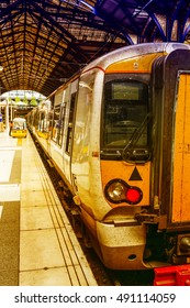 Train in station.