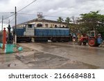 Train in the station of Moron, Cuba