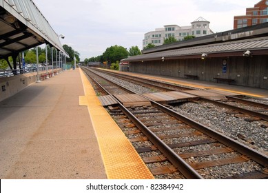 Train Station In Rockville, Maryland USA