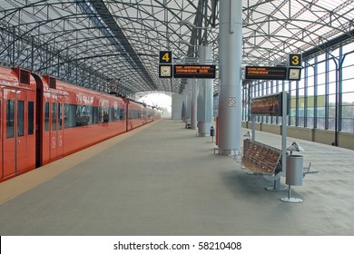 Train station Sheremetyevo, Moscom, Russia - Powered by Shutterstock