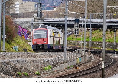 Train Of Swiss Federal Railways (SBB). Photo Taken December 24th, 2020, Zurich, Switzerland.