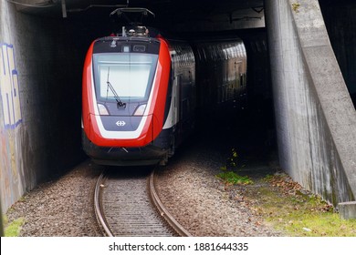 Train Of Swiss Federal Railways (SBB). Photo Taken December 24th, 2020, Zurich, Switzerland.