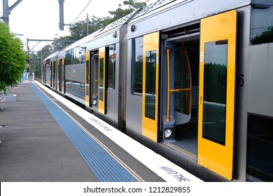 Train At Sydney Australia Station October 2018 