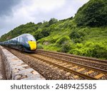 Train at Teignmouth, Devon, UK