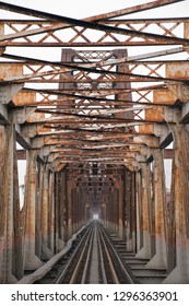 Train Track, Long Biên Bridge, Hanoi, Vietnam
