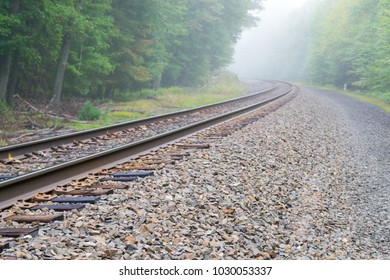 Train Track At The Schunemunk Mountain