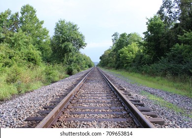 Railroad Line Into Distance Stock Photo 1062528749 | Shutterstock