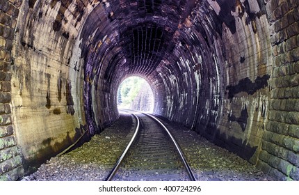 Train Tunnel With Railway - Old