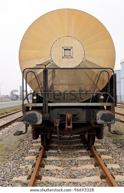 train\
wagon for oil transportation on oil refinery\
plant