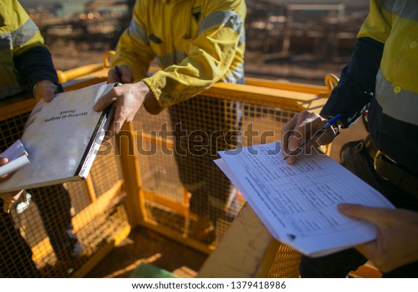 Trained supervisor safety auditor competent\
reviewing document issued sign approvals of working at height\
permit JSA risk assessment on site prior to performing high risk\
work mining construction\
site