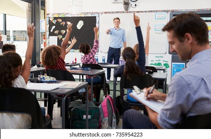 Trainee Teacher Learning How Teach Elementary Students