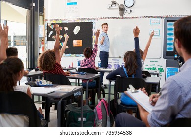 Trainee Teacher Learning How Teach Elementary Students