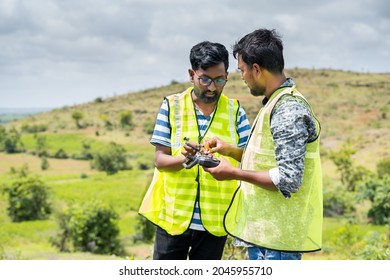 Trainer Teaching By Explaining About Drone Operations To Student - Concept Drone Or UAV Pilot Training