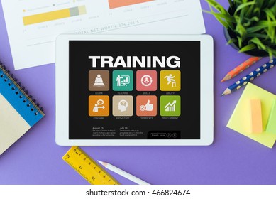 Training Concept on Tablet PC Screen