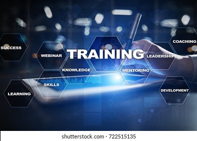 Training and development Professional growth. Internet and education concept.