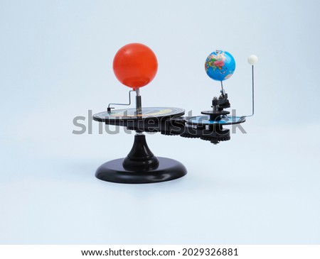 Training model of the sun, earth and moon.The model has parameters about 