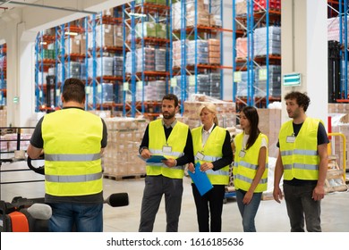 Training on a forklift, managers and workers - Powered by Shutterstock