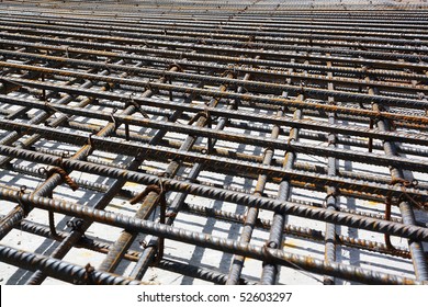 Training Reinforcement Before Pouring Concrete Stock Photo 52603297 ...