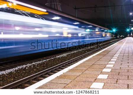 The trains are driving