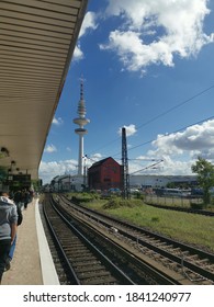 trainstop in the summer evening 