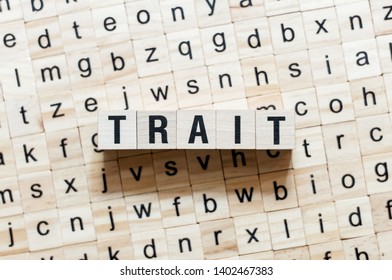 Trait word concept on cubes - Shutterstock ID 1402467383