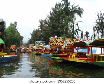 Trajineras In Xochimilco