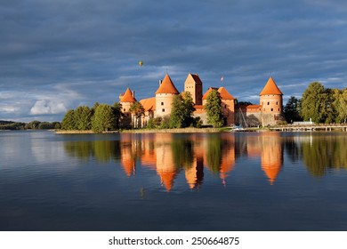 Trakai Island Castle In Lithuania, Eastern Europe.