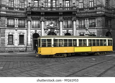 Tram In The City Of Milan