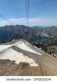 Tram Ride Down At Snowbird, Utah