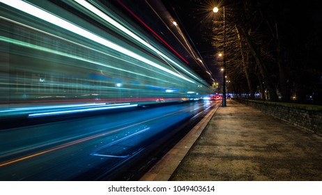 Tram In Zagreb City