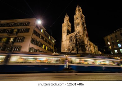 Tram In Zurich