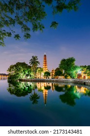 Tran Quoc Pagoda By West Lake, Hanoi.